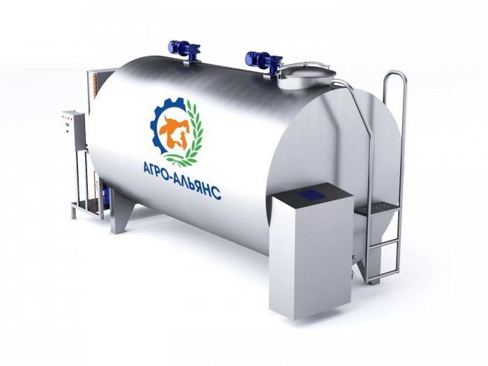 Танк-охладитель молока закрытый горизонтальный 25000 л.