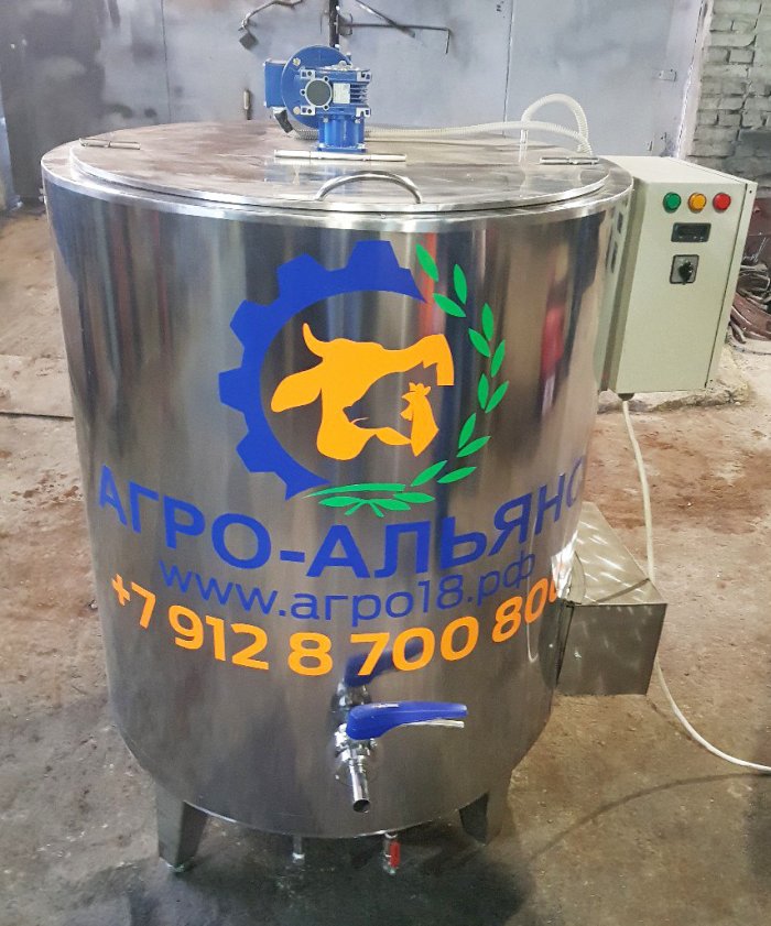 Танк-охладитель молока открытый вертикальный 600 л.