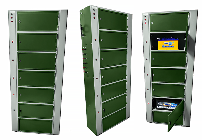 Аккумуляторный шкаф стелаж вертикальный:ЗУ-3М-6(ВИ)