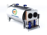 Танк-охладитель молока закрытый горизонтальный 20000 л.