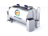Танк-охладитель молока закрытый горизонтальный 15000 л.