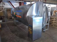 Танк-охладитель молока закрытый горизонтальный 4000 л.