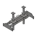 Опорная система для вывешивания передних осей грузового автомобиля 180 мм Гамматест GTM5011