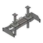 Опорная система для вывешивания передних осей грузового автомобиля 180 мм Гамматест GTM5012