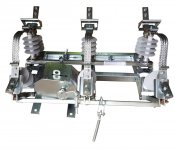 Разъединитель РЛК 1А 10.IV/630 с приводом ПР-У-01 УХЛ1 с КМЧ (6500) Гибкая связь ЩК